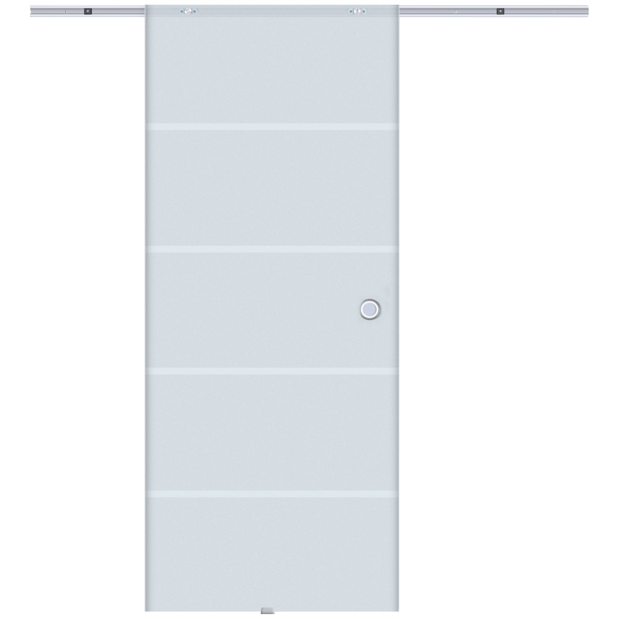 Glass Sliding Door Frosted Sliding Door Glass Door Room Divider 900 x 2050 mm