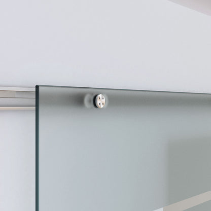 Glass Sliding Door Frosted Sliding Door Glass Door Room Divider 900 x 2050 mm