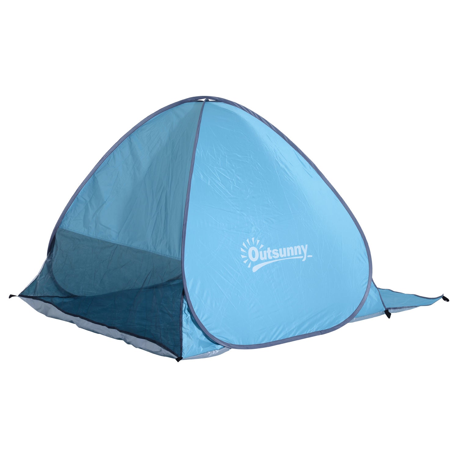 Beach Shelter Pop Up Automatic Beach Tent with Window UV Protection Portable Popup Tent, Beach Tent Windbreak Sunshade for 2-3 people Compact Size