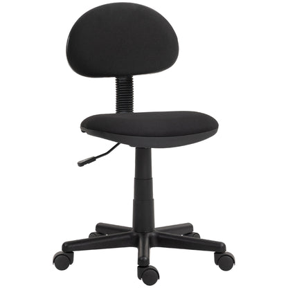 Office Chair Ergonomic Desk Chair, Height Adjustable Swivel Chair made of Elastic Fabric Computer Chair for Study Room Black