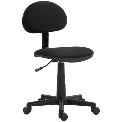 Office Chair Ergonomic Desk Chair, Height Adjustable Swivel Chair made of Elastic Fabric Computer Chair for Study Room Black
