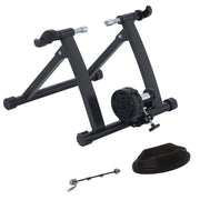 Folding Bike Roller with Magnetic Resistance for 26-28 Inch Wheels Indoor Cycling Trainer Stand 54.5x47.2x39.1 cm Black