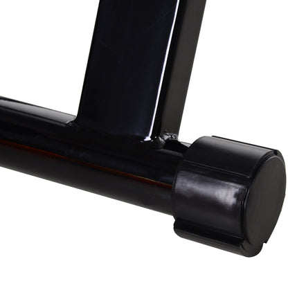 Folding Bike Roller with Magnetic Resistance for 26-28 Inch Wheels Indoor Cycling Trainer Stand 54.5x47.2x39.1 cm Black