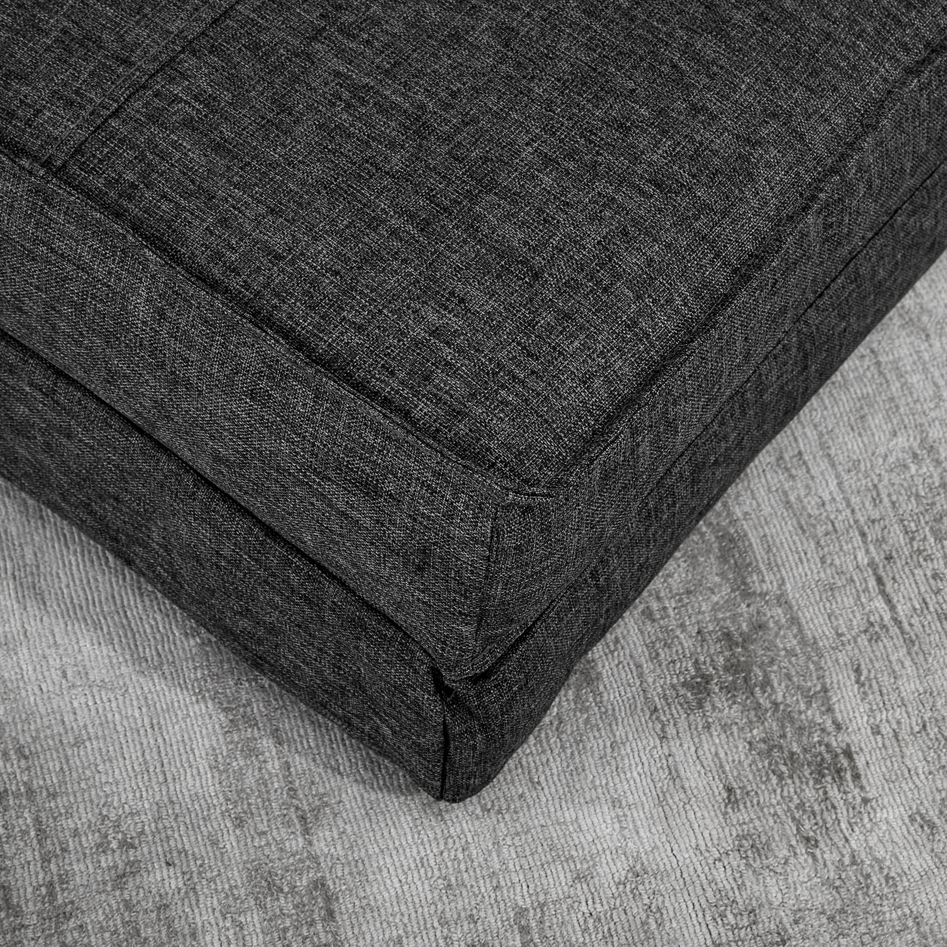 Foldable Floor Sofa Sleeper Chair Floor Seat 5-Position Reclining Folding Chair Sleeper Sofa Single Sofa Dark Grey 61 x 73 x 58 cm