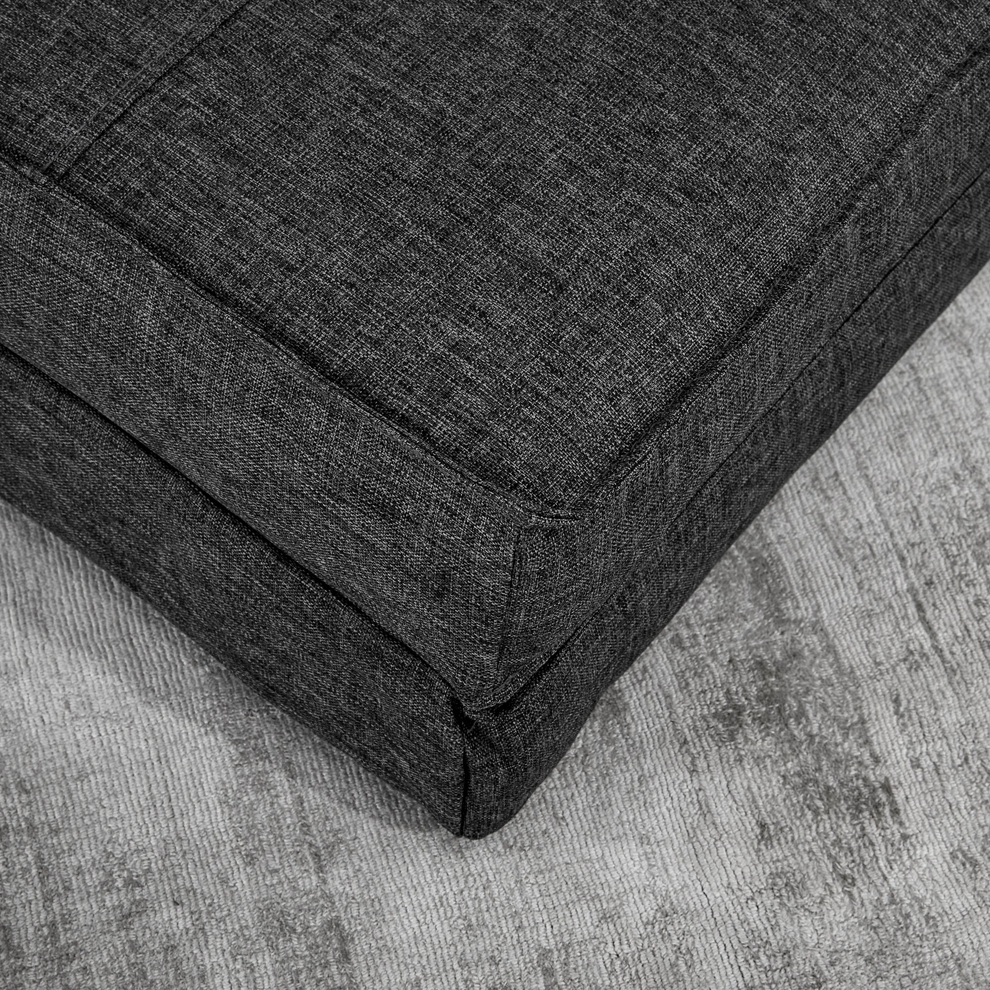 Foldable Floor Sofa Sleeper Chair Floor Seat 5-Position Reclining Folding Chair Sleeper Sofa Single Sofa Dark Grey 61 x 73 x 58 cm