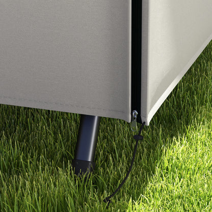 Hollywood Swing Cover 3 Seater, Water-Repellent Winterproof Protective Cover for Garden Swing, UV-Resistant Tarpaulin, Tear-Resistant 600D Oxford Fabric, 205x124x164cm Gray