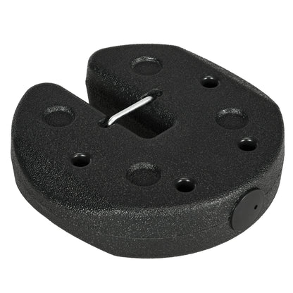 Pack of 4 Canopy Weights for Folding Canopies Weighted with Cement Bases for Canopy Gazebo Ø22x5.5 cm Black
