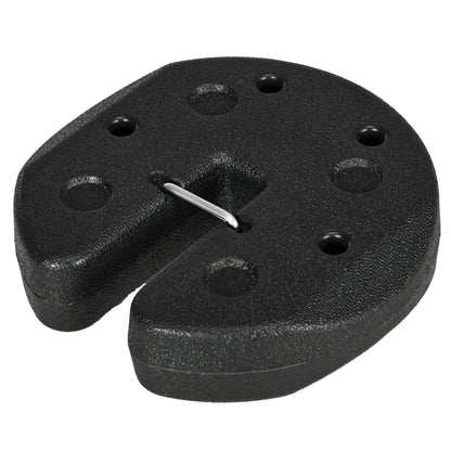 Pack of 4 Canopy Weights for Folding Canopies Weighted with Cement Bases for Canopy Gazebo Ø22x5.5 cm Black