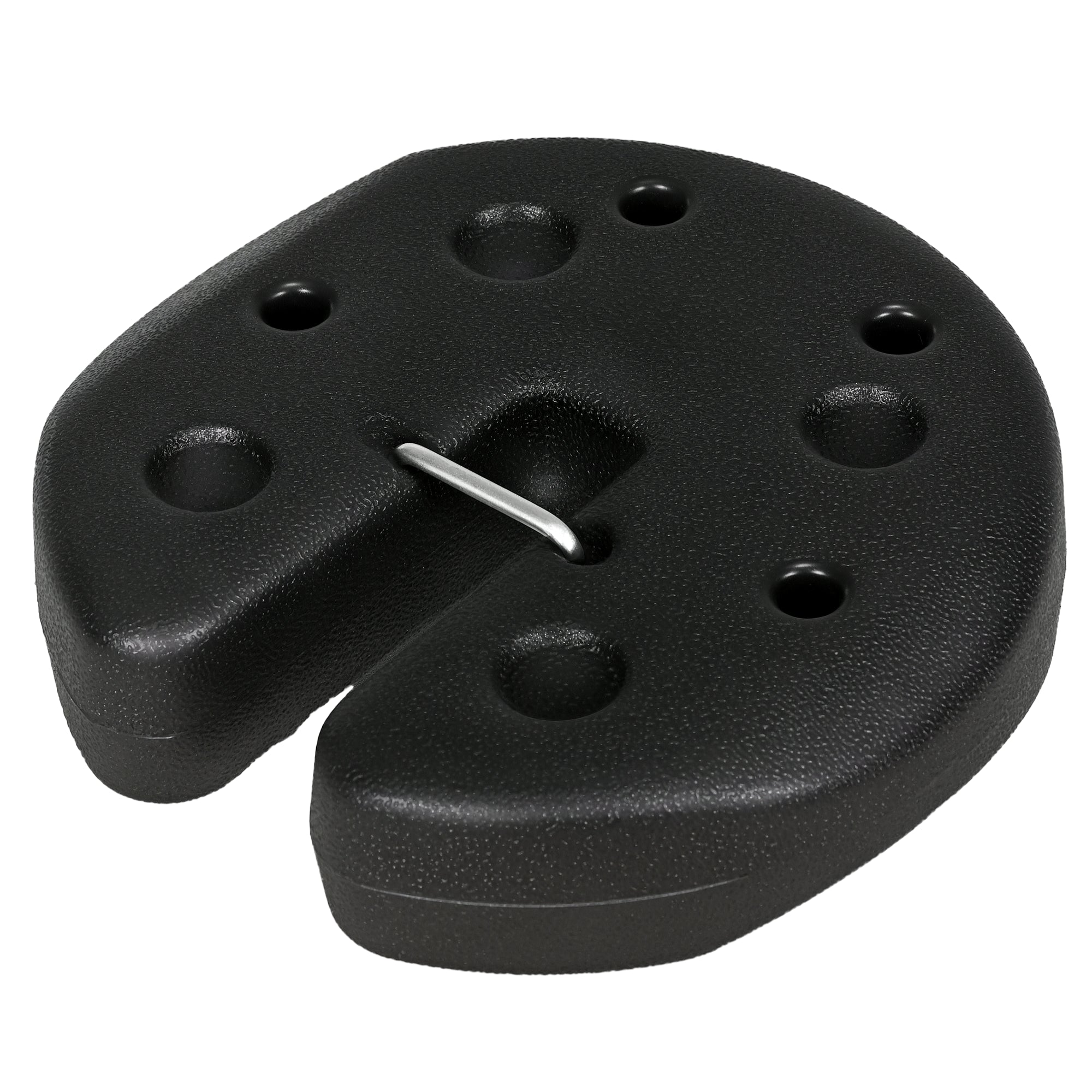 Pack of 4 Canopy Weights for Folding Canopies Weighted with Cement Bases for Canopy Gazebo Ø22x5.5 cm Black