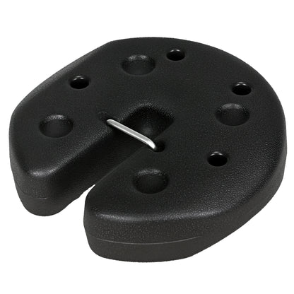 Pack of 4 Canopy Weights for Folding Canopies Weighted with Cement Bases for Canopy Gazebo Ø22x5.5 cm Black