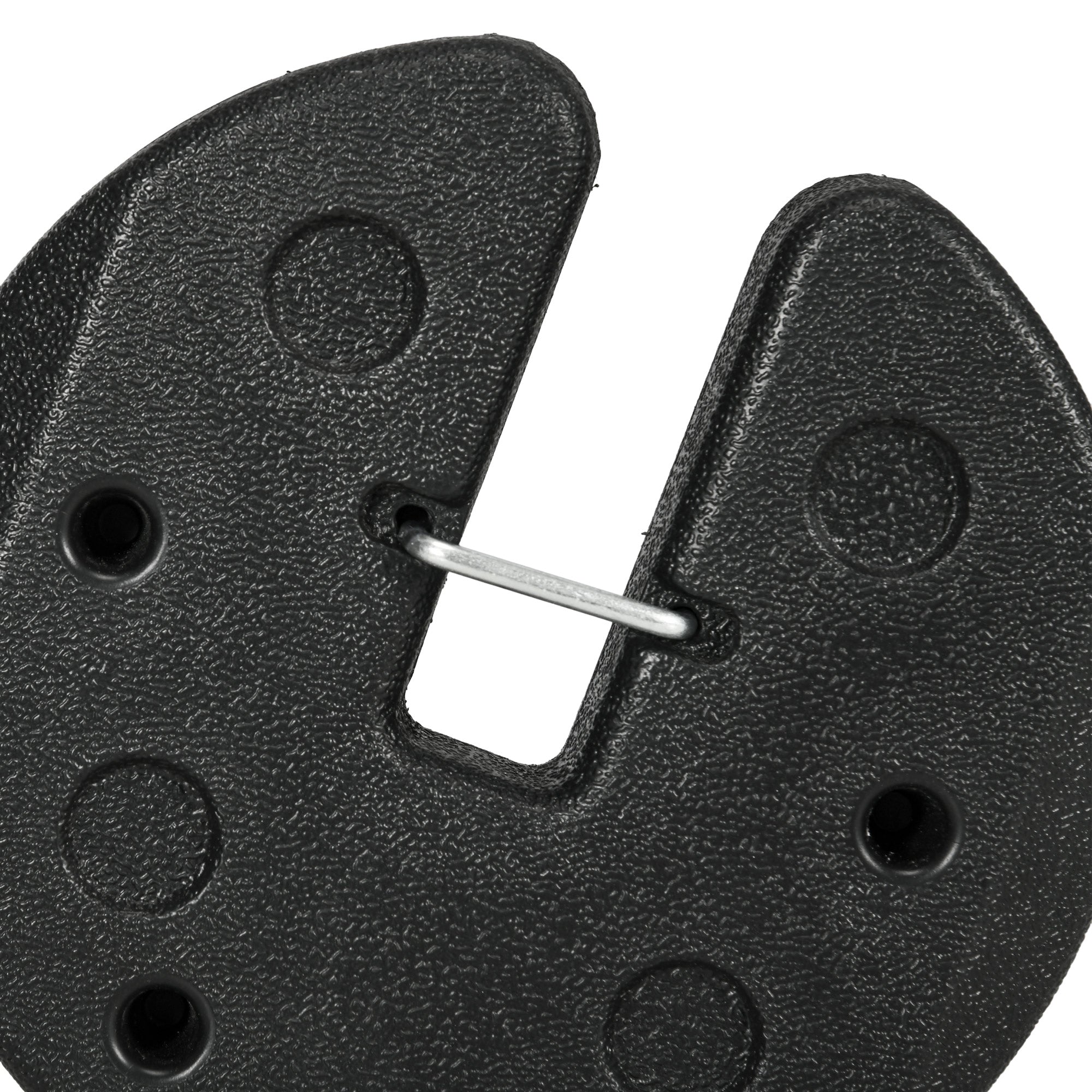 Pack of 4 Canopy Weights for Folding Canopies Weighted with Cement Bases for Canopy Gazebo Ø22x5.5 cm Black