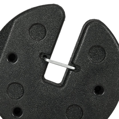 Pack of 4 Canopy Weights for Folding Canopies Weighted with Cement Bases for Canopy Gazebo Ø22x5.5 cm Black