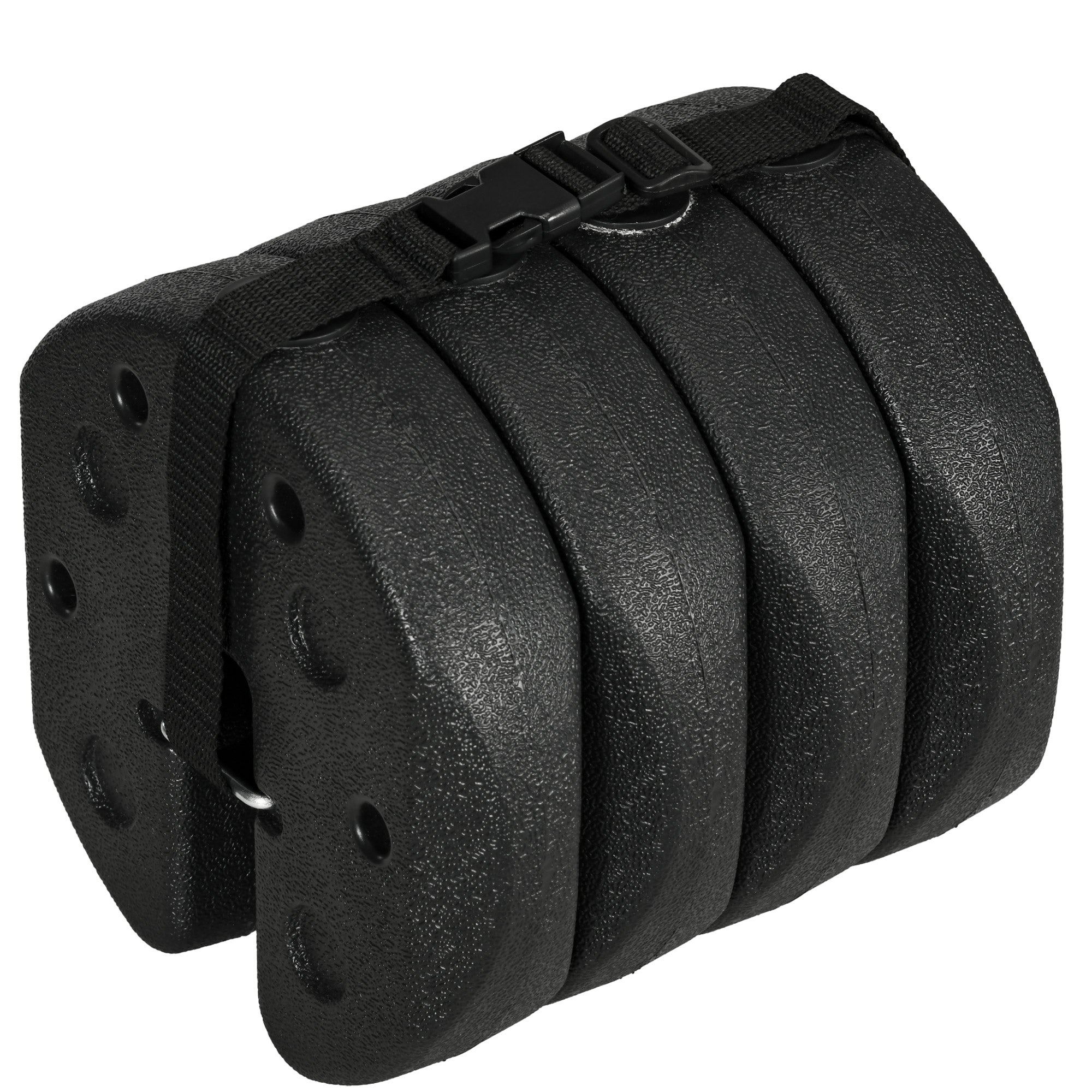 Pack of 4 Canopy Weights for Folding Canopies Weighted with Cement Bases for Canopy Gazebo Ø22x5.5 cm Black