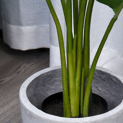 Realistic Artificial Palm Tree Decoration Plant with Pot 10 Leaves Ф18x180cm for Indoor No Installation Needed