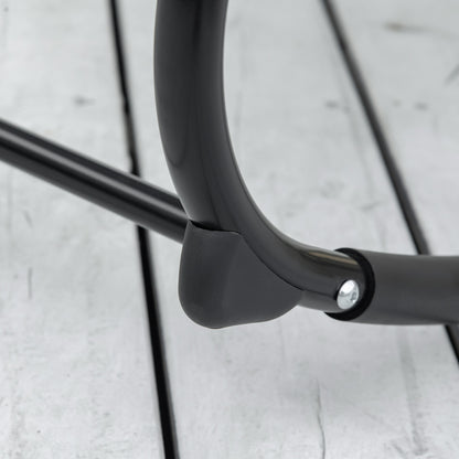 Zero Gravity Garden Rocking Chair, Ergonomic Garden Recliner with Breathable Fabric and Cushion for Indoor and Outdoor Use, 105x62x88 cm, Gray