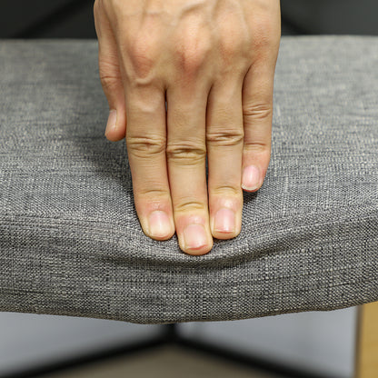 Kneeling Seat, Ergonomic Rocking Wooden Kneeling Chair for Home Office, Improve Posture, Back Pain, Gray