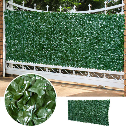 Artificial Hedge Privacy Screen, UV Protected Privacy Screen, Green Balcony Privacy Screen, Fence Privacy Screen with Leaves, Hedge Fence, Wall Artificial 300 x 150 cm for Garden Wedding
