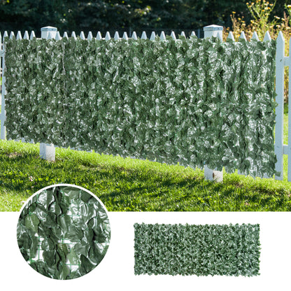 Artificial Hedge Privacy Screen, UV Protected Privacy Screen, Green Balcony Privacy Screen, Fence Privacy Screen with Leaves, Hedge Fence, Wall Artificial 300 x 150 cm for Garden Wedding