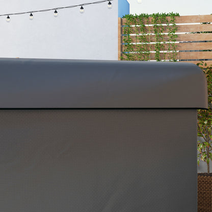 Swing Garden Cover Swing Garden Swing Cover Outdoor Swing Cover with Zipper Waterproof 215x155x150 cm Dark Gray