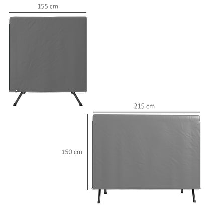 Swing Garden Cover Swing Garden Swing Cover Outdoor Swing Cover with Zipper Waterproof 215x155x150 cm Dark Gray