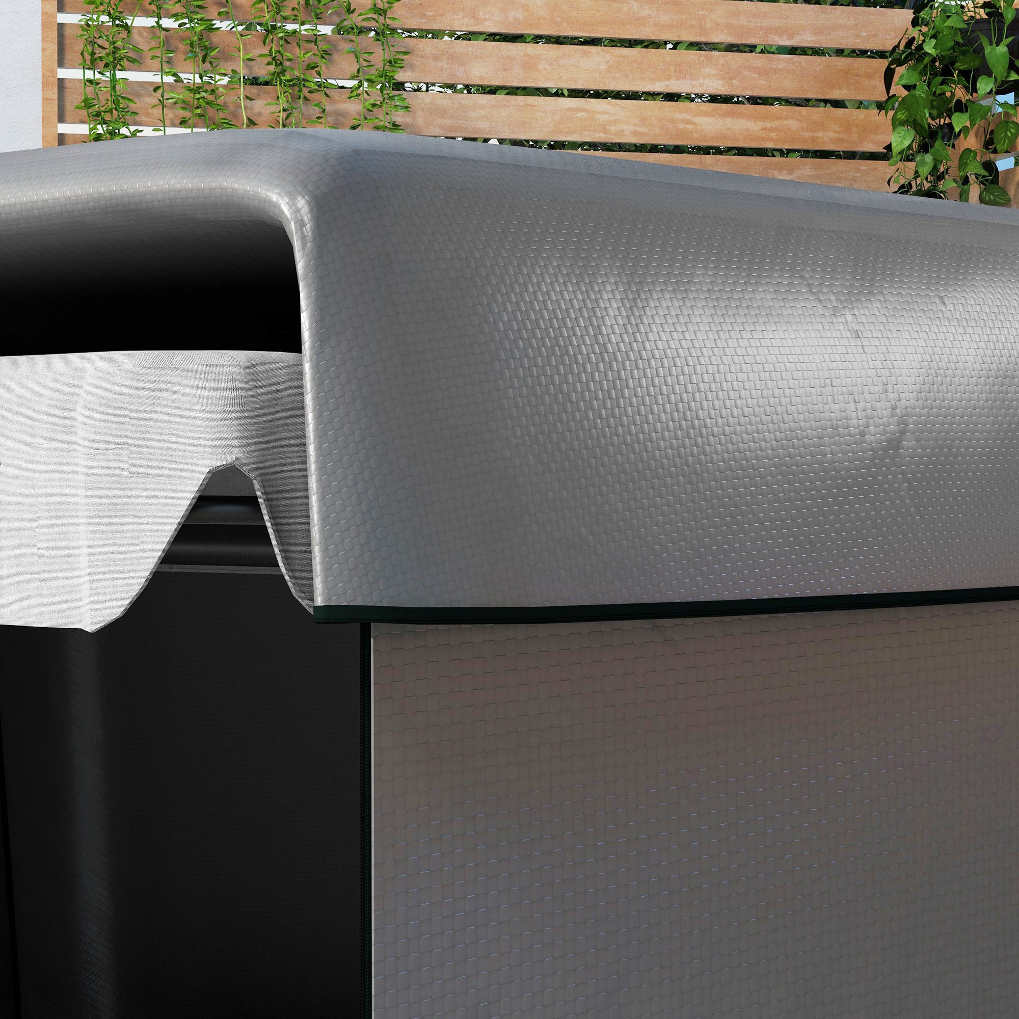 Swing Garden Cover Swing Garden Swing Cover Outdoor Swing Cover with Zipper Waterproof 215x155x150 cm Dark Gray