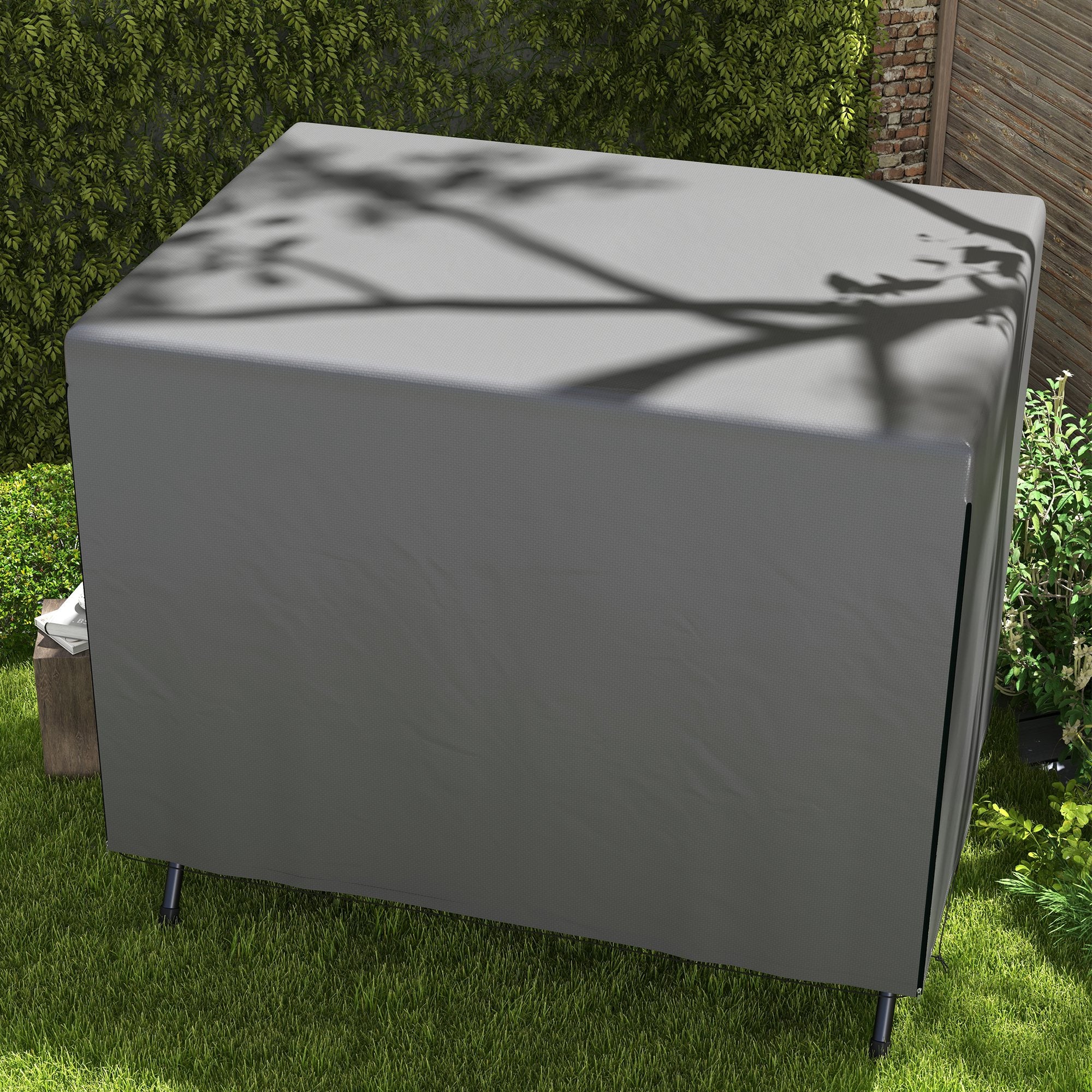 Swing Garden Cover Swing Garden Swing Cover Outdoor Swing Cover with Zipper Waterproof 215x155x150 cm Dark Gray