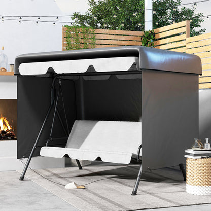 Swing Garden Cover Swing Garden Swing Cover Outdoor Swing Cover with Zipper Waterproof 215x155x150 cm Dark Gray