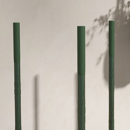 Set of 2 Trellises with Planting Bag, Flower Grid, Trellis, Plant Frame, Tomato Cage for Climbing Plants, Steel, Green, 33 x 33 x 180 cm