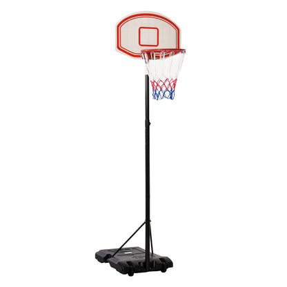 Outdoor Basketball Hoop, 175-215 cm Adjustable Height Basketball Stand with Wheels, Indoor Basketball Hoop with Stand 71 x 45 cm Backboard Gift for Teenagers