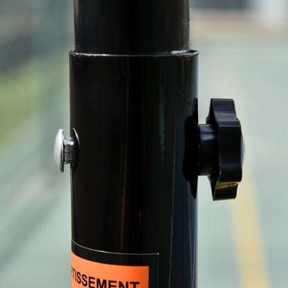 Outdoor Basketball Hoop, 175-215 cm Adjustable Height Basketball Stand with Wheels, Indoor Basketball Hoop with Stand 71 x 45 cm Backboard Gift for Teenagers