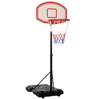 Outdoor Basketball Hoop, 175-215 cm Adjustable Height Basketball Stand with Wheels, Indoor Basketball Hoop with Stand 71 x 45 cm Backboard Gift for Teenagers