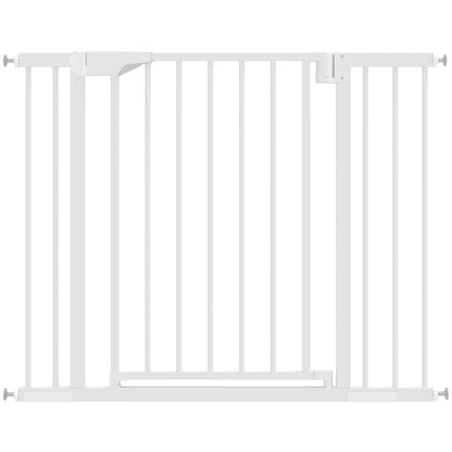 Expandable Safety Gate for Babies & Dogs — Fits 96–103 cm (38–41") Openings, 76 cm (30") High — Auto-Close, Bidirectional, No-Drill Pressure Mount, White