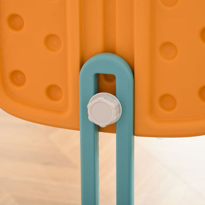 5 in 1 Slide and Swing for Kids +18 Months with 2 Basketball Hoops Soccer Goal with Adjustable Seat Indoor and Outdoor Playground 210x186x133 cm Multicolor