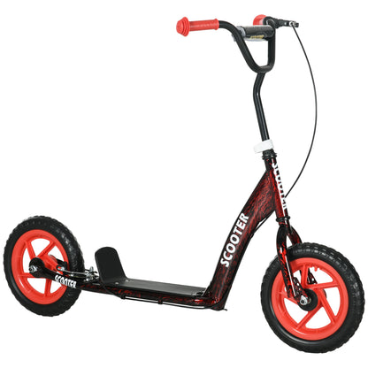 Kids Scooter Scooter Child Large Wheels from 6 to 12 years Adjustable Height Red Rear Brake Kickstand