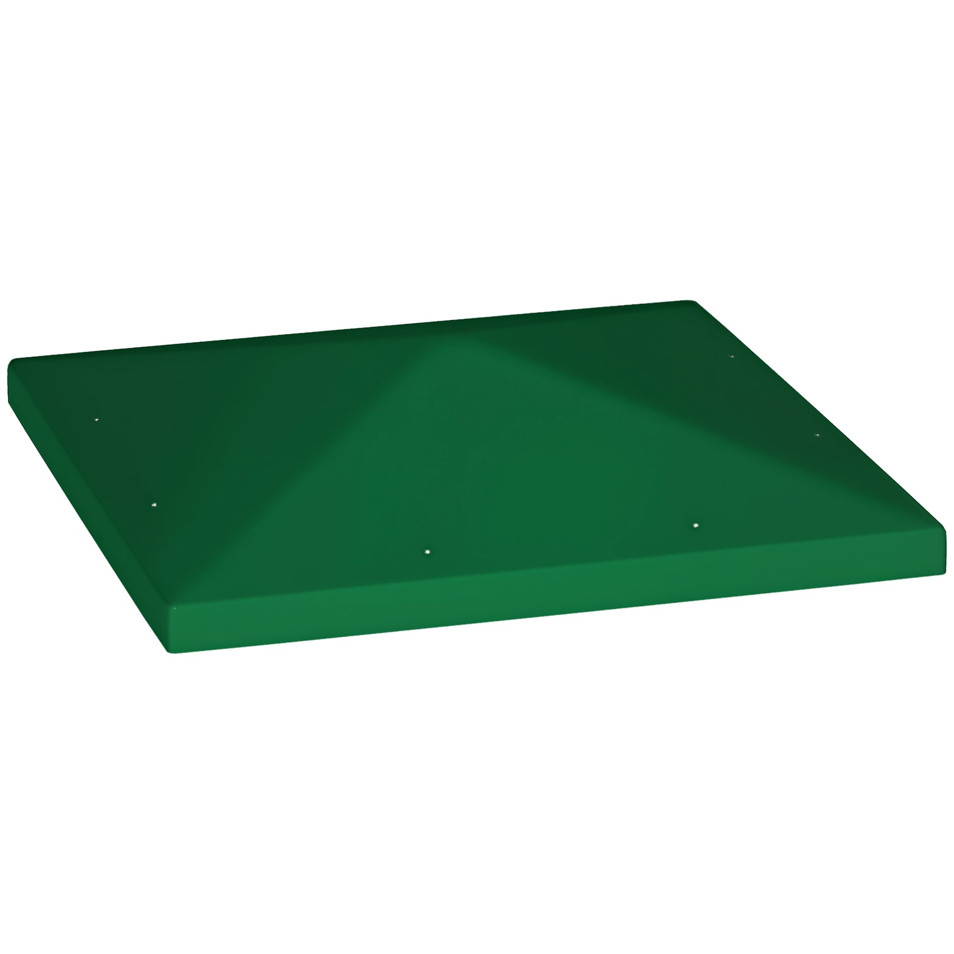 Replacement Canopy Cover for 3x3m Garden Gazebo, Water Resistant Oxford Fabric 600D 370g/㎡ Anti-UV 30+ with 8 Drainage Holes, Green