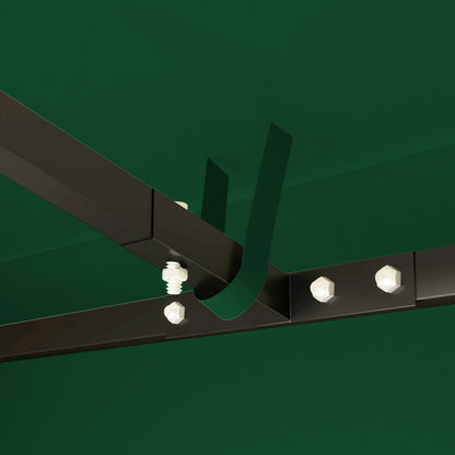 Replacement Canopy Cover for 3x3m Garden Gazebo, Water Resistant Oxford Fabric 600D 370g/㎡ Anti-UV 30+ with 8 Drainage Holes, Green