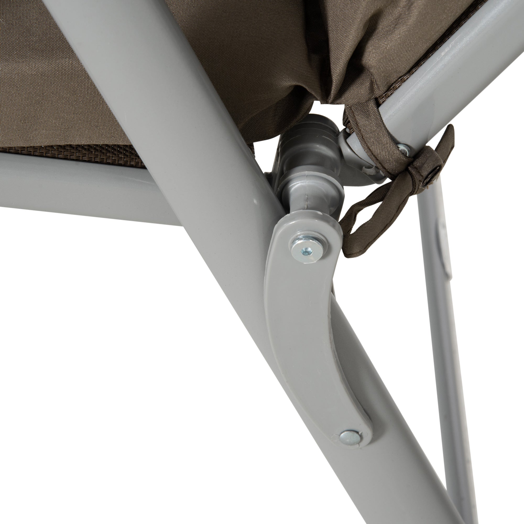 Folding Sun Lounger with Headrest Seat Cushion Recliner with 7-Position Adjustable Backrest Garden Lounger Relaxing Lounger up to 165 kg, for Garden Vacation Outdoor, Brown