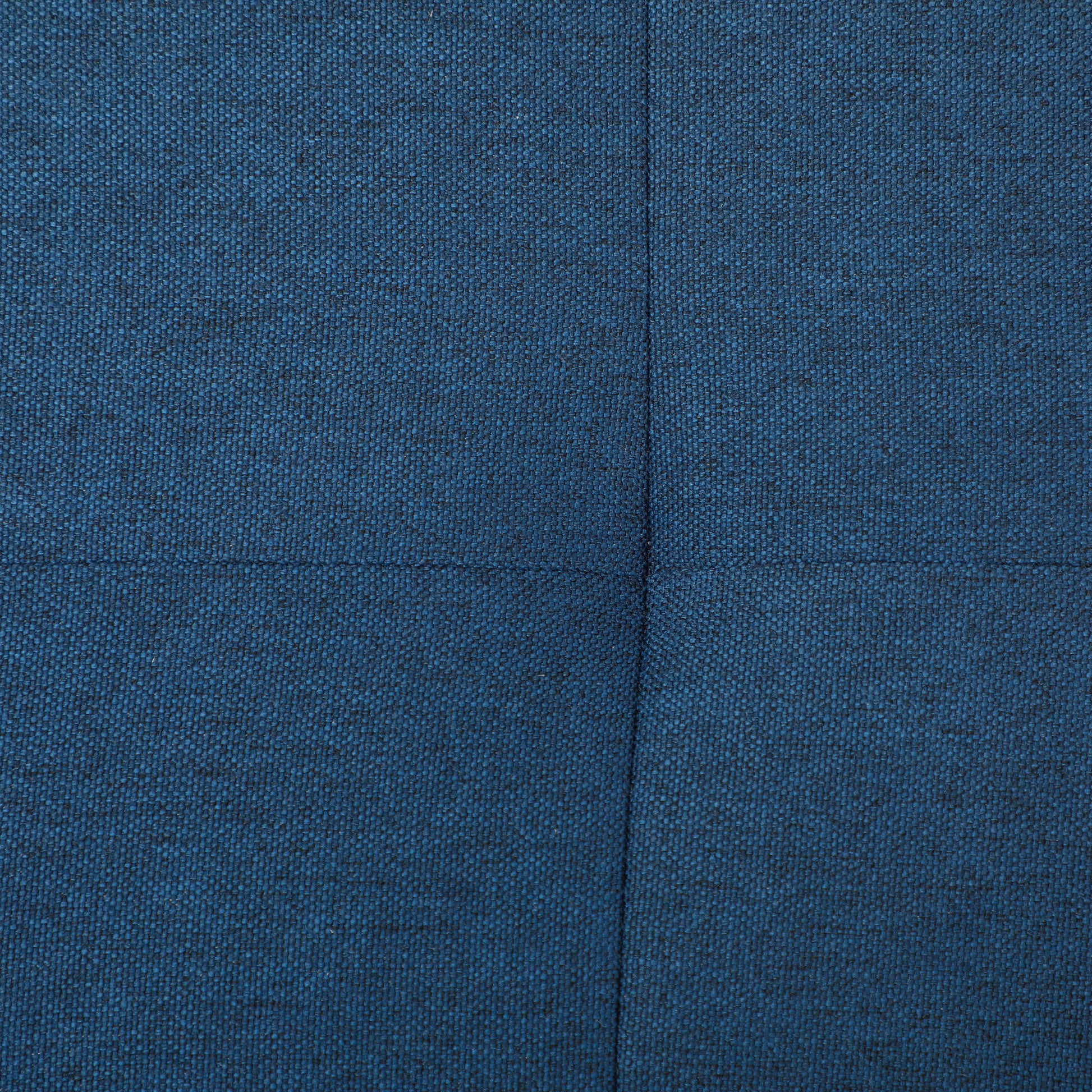 Padded Storage Bench Storage Ottoman Upholstered in Linen with Flip Top for Living Room Entryway Bedroom 120 kg Load 125x49x41.5 cm Blue