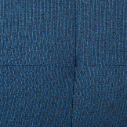 Padded Storage Bench Storage Ottoman Upholstered in Linen with Flip Top for Living Room Entryway Bedroom 120 kg Load 125x49x41.5 cm Blue