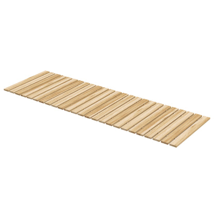 Garden Wooden Pathway 120x38 cm Straight Roll-up Walkway for Outdoors Weather-Resistant Decorative Garden for Beach Wedding Party Natural