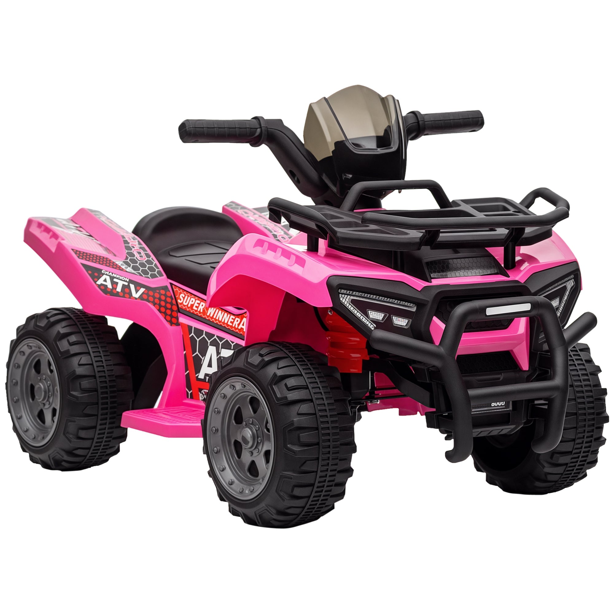 Kids Quad Electric 6V Children's Quad with Forward Function, Music, Electric Quad for Kids 1.5-3 Years Pink
