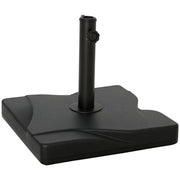 Umbrella Stand 20 kg Umbrella Stand for Umbrella Pole 32/38/48 mm Umbrella Base for Garden Terrace Balcony Cement 41.5 x 41.5 Black