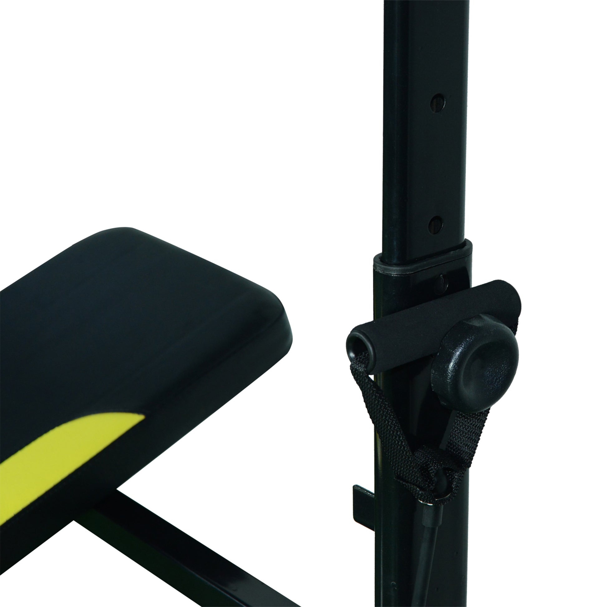 Multifunctional Weight Bench Reclining Muscle Training Bench with Adjustable Height for Total Fitness Training in Gym and Home Load 550 lbs 175x110x202 cm Black
