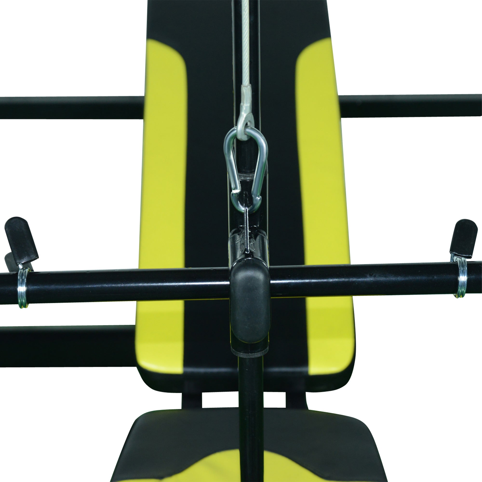 Multifunctional Weight Bench Reclining Muscle Training Bench with Adjustable Height for Total Fitness Training in Gym and Home Load 550 lbs 175x110x202 cm Black