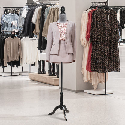 Female Sewing Mannequin Adjustable 130-168 cm with Wooden Tripod for Fashion Photography Clothing Display in Gray