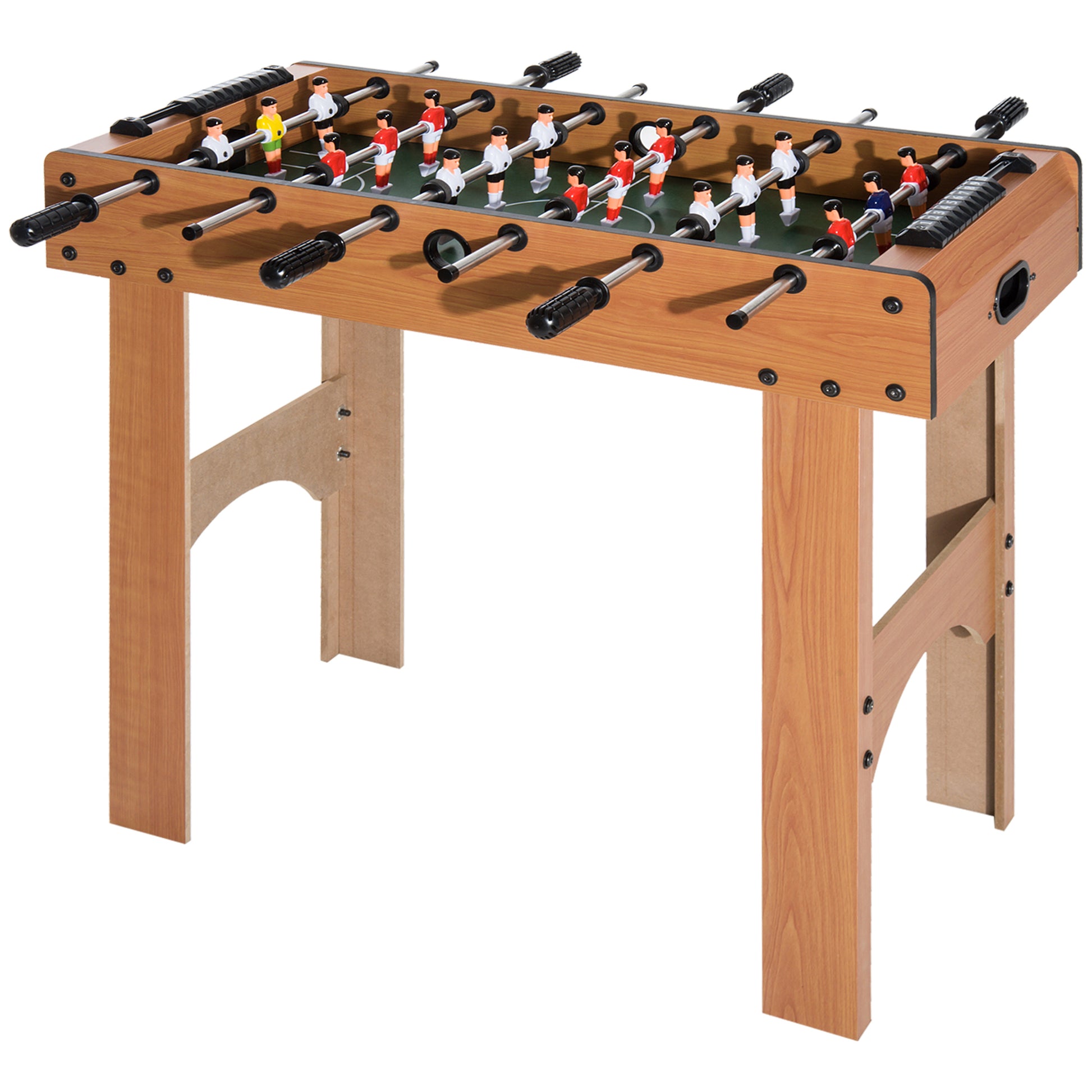 Professional Foosball Table for Children and Adults with MDF Wood Rods 92x46x78cm