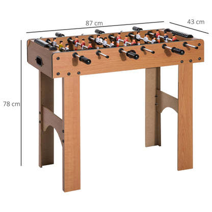 Professional Foosball Table for Children and Adults with MDF Wood Rods 92x46x78cm