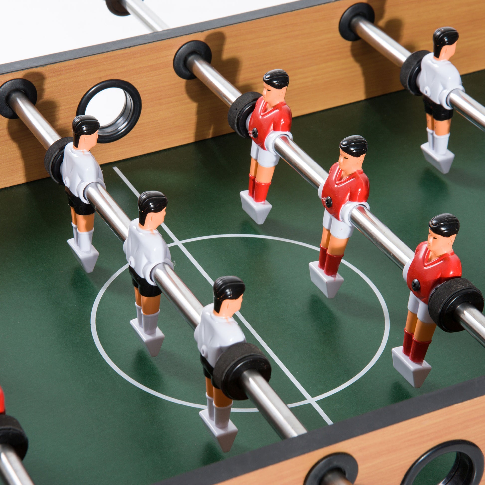 Professional Foosball Table for Children and Adults with MDF Wood Rods 92x46x78cm