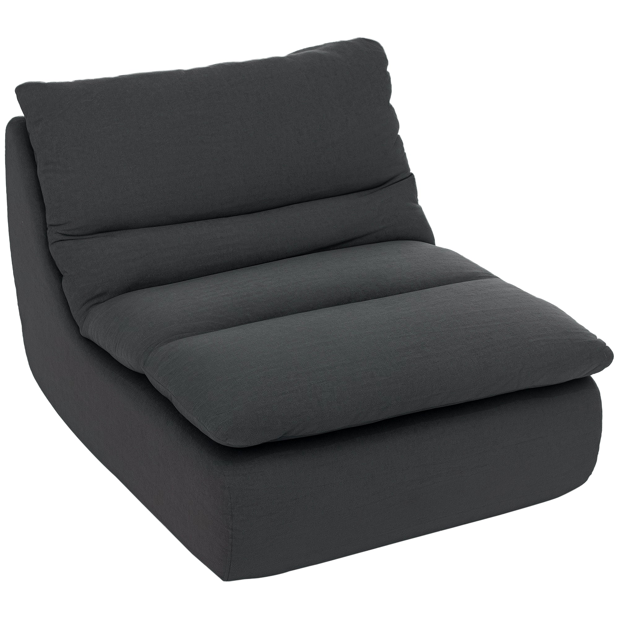 Floor Chair with one-piece ultra-high-density foam, floor seat Lazy Sofa with velvet look Meditation chair Recliner for Home, Office, Gray