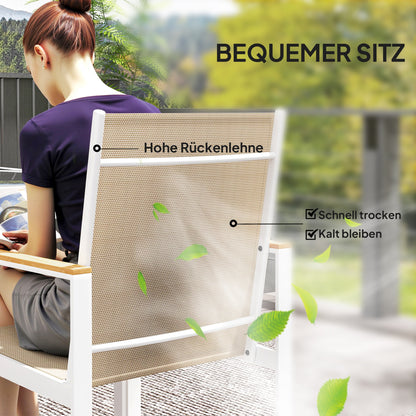 Dining Set 5 pcs. Dining for 4 persons Removable dining table with 4 chairs, dining group kitchen table set with steel frame balcony furniture garden furniture for patio, balcony Multicolored